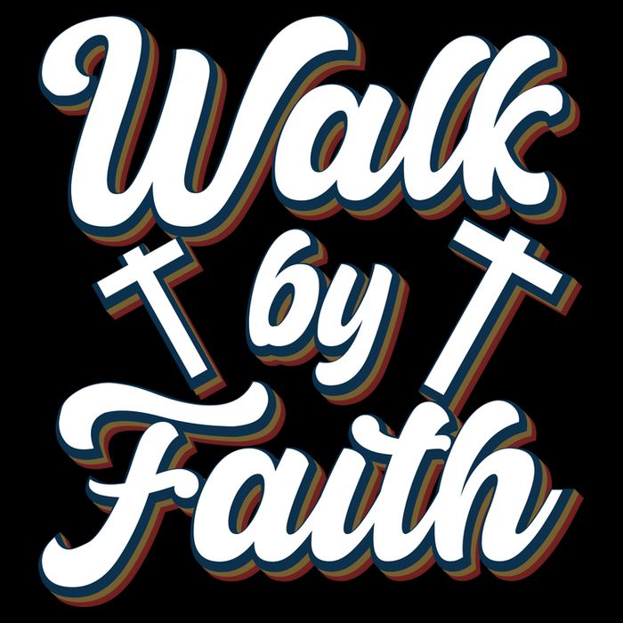 Walk By Faith T Drawstring Bag