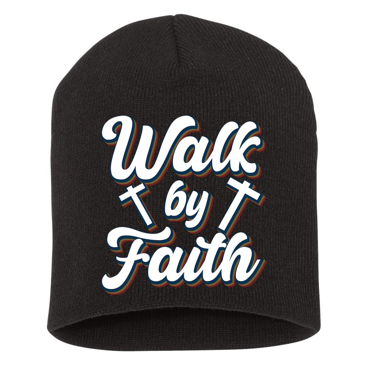 Walk By Faith T Short Acrylic Beanie