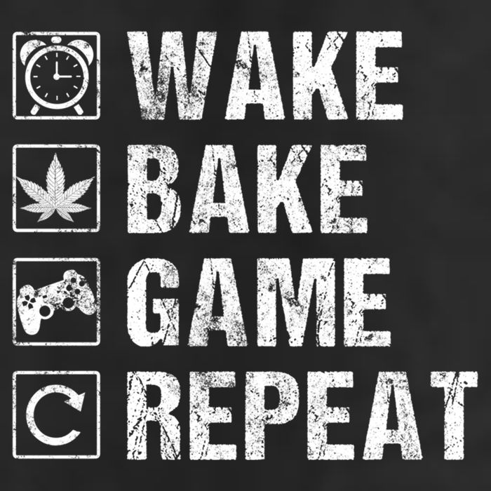 Wake Bake Game Repeat Video Game Weed Smoker Pot Gift Cool Comfort Performance Bucket Hat