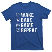 Wake Bake Game Repeat Video Game Weed Smoker Pot Gift T-Shirt