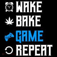 Wake Bake Game Repeat Gift Sustainable Bucket Hat