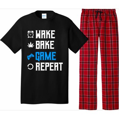 Wake Bake Game Repeat Gift Pajama Set