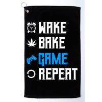 Wake Bake Game Repeat Gift Golf Towel