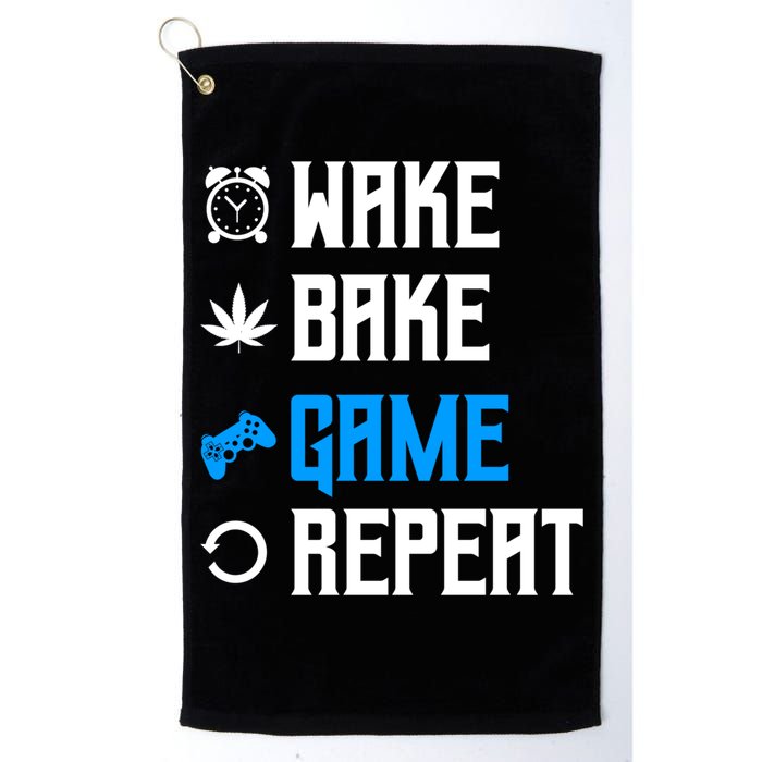 Wake Bake Game Repeat Gift Golf Towel
