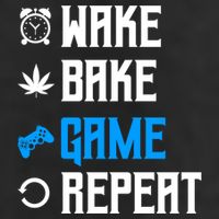 Wake Bake Game Repeat Gift Golf Towel