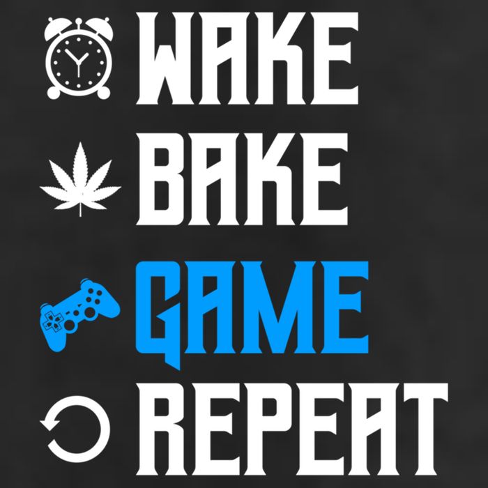 Wake Bake Game Repeat Gift Golf Towel