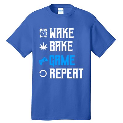 Wake Bake Game Repeat Gift Tall T-Shirt