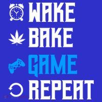 Wake Bake Game Repeat Gift Poster