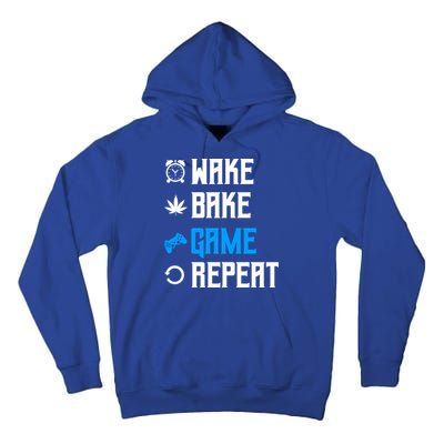 Wake Bake Game Repeat Gift Tall Hoodie