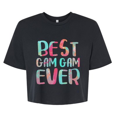 Womens Best Gam Gam Ever Mother's Day Bella+Canvas Jersey Crop Tee