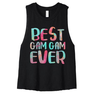 Womens Best Gam Gam Ever Mother's Day Women's Racerback Cropped Tank