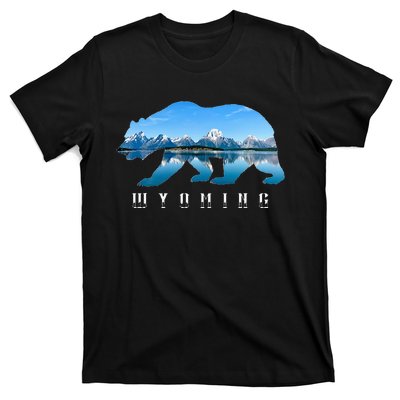 Wyoming Bear & Grand Teton National Park Image Souvenir T-Shirt