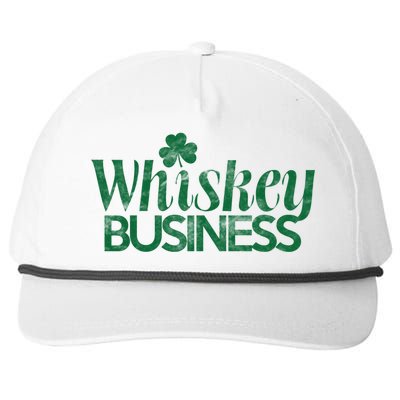 Whiskey Business Gift St Patricks Day Gift Ing Gift Snapback Five-Panel Rope Hat