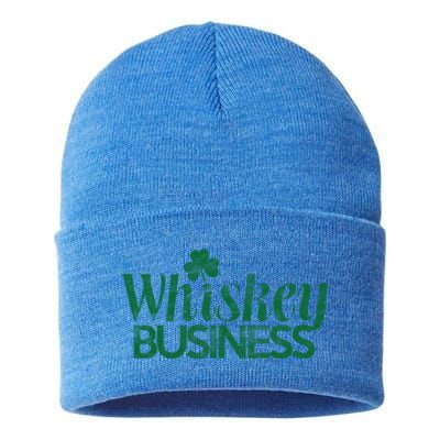 Whiskey Business Gift St Patricks Day Gift Ing Gift Sustainable Knit Beanie