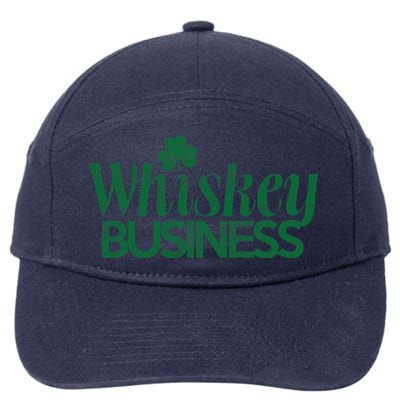 Whiskey Business Gift St Patricks Day Gift Ing Gift 7-Panel Snapback Hat