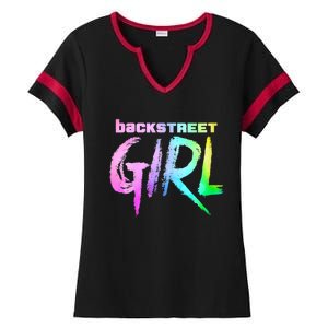 Womenss Backstreet Girl THE ORIGINAL Ladies Halftime Notch Neck Tee