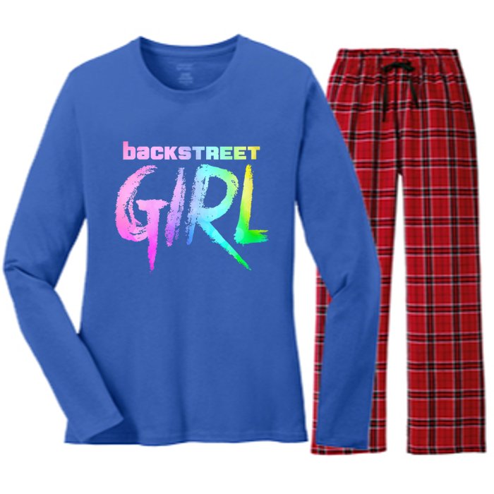 Womenss Backstreet Girl THE ORIGINAL Women's Long Sleeve Flannel Pajama Set 