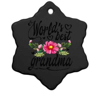 World's Best Grandma Mother's Day Gift Ceramic Star Ornament