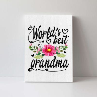 World's Best Grandma Mother's Day Gift Canvas