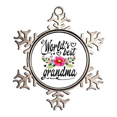 World's Best Grandma Mother's Day Gift Metallic Star Ornament