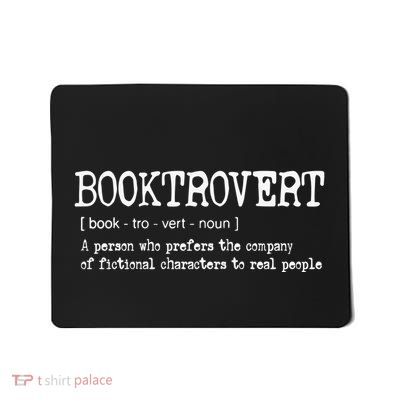 Wildflower Booktrovert Gift For Librarian. Mousepad