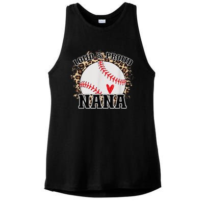 Wo Baseball Grandma aunt Mama Matching Baseball nana, Mother's Day Ladies PosiCharge Tri-Blend Wicking Tank