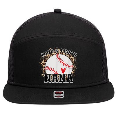 Wo Baseball Grandma aunt Mama Matching Baseball nana, Mother's Day 7 Panel Mesh Trucker Snapback Hat