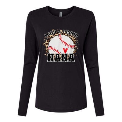 Wo Baseball Grandma aunt Mama Matching Baseball nana, Mother's Day Womens Cotton Relaxed Long Sleeve T-Shirt