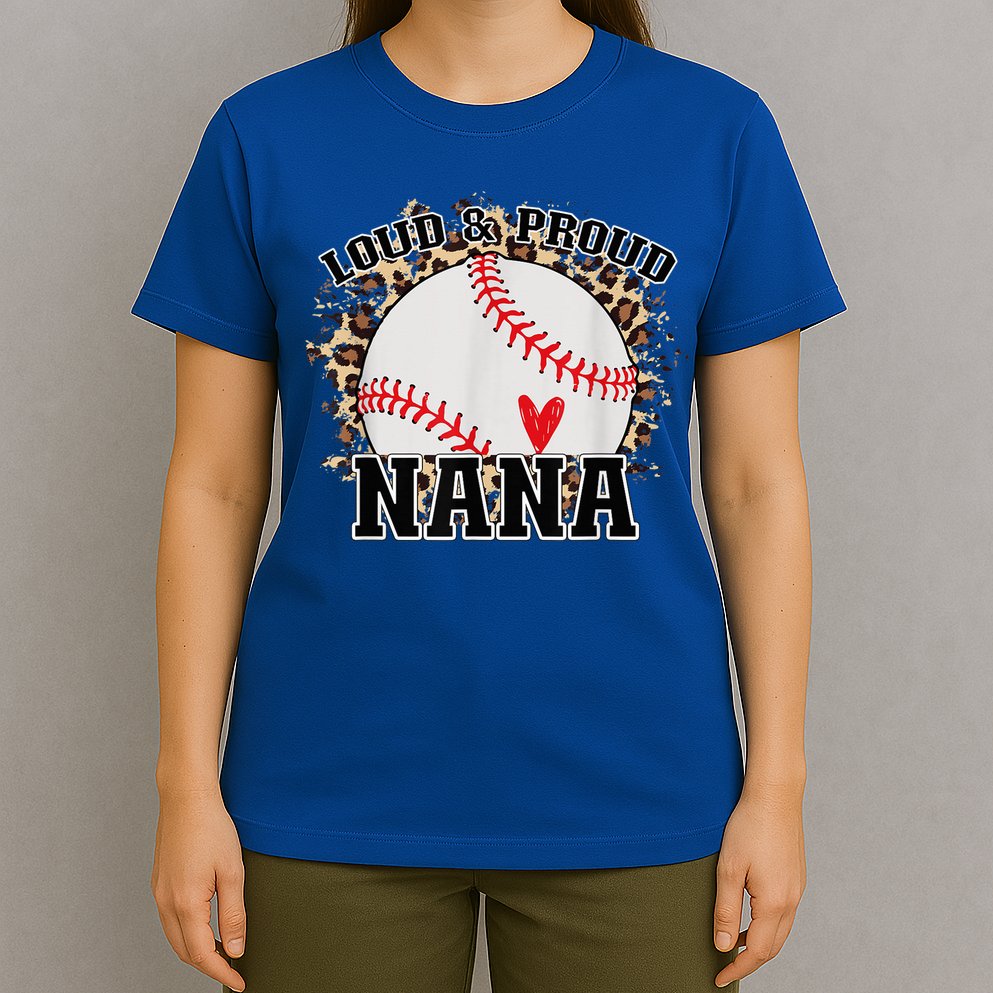 Wo Baseball Grandma aunt Mama Matching Baseball nana, Mother's Day T-Shirt