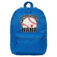 Wo Baseball Grandma aunt Mama Matching Baseball nana, Mother's Day 16 in Basic Backpack