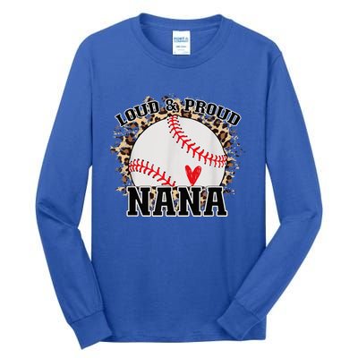 Wo Baseball Grandma aunt Mama Matching Baseball nana, Mother's Day Tall Long Sleeve T-Shirt