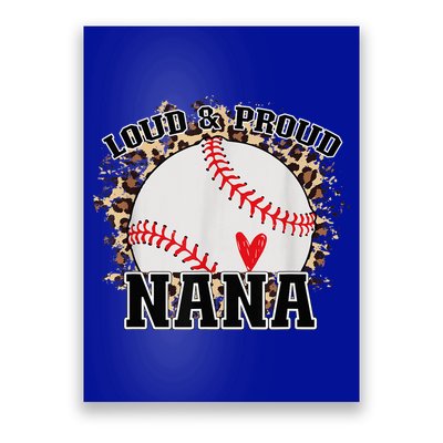 Wo Baseball Grandma aunt Mama Matching Baseball nana, Mother's Day Poster