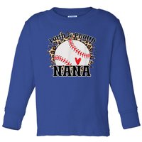 Wo Baseball Grandma aunt Mama Matching Baseball nana, Mother's Day Toddler Long Sleeve Shirt