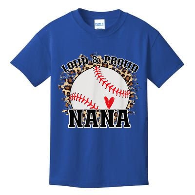 Wo Baseball Grandma aunt Mama Matching Baseball nana, Mother's Day Kids T-Shirt
