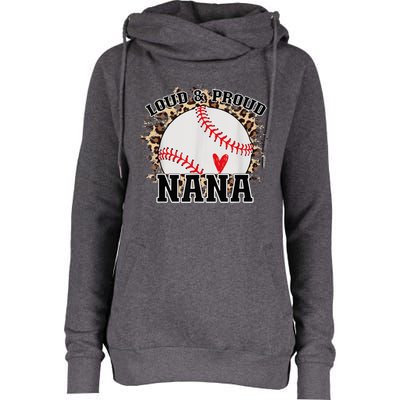 Wo Baseball Grandma aunt Mama Matching Baseball nana, Mother's Day Womens Funnel Neck Pullover Hood