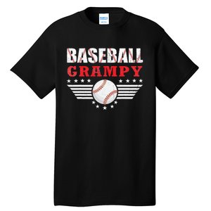 Womens Baseball Grampy Funny Ball Grampy Mothers Day Gifts Tall T-Shirt