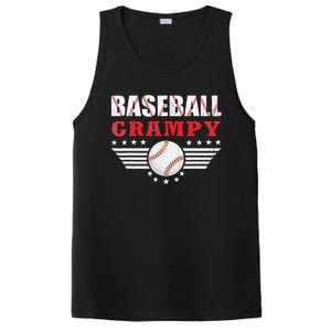 Womens Baseball Grampy Funny Ball Grampy Mothers Day Gifts PosiCharge Competitor Tank