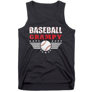 Womens Baseball Grampy Funny Ball Grampy Mothers Day Gifts Tank Top