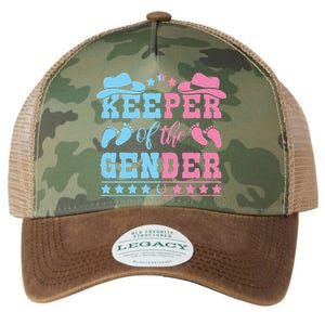 Western Baby Gender Reveal Party Outfit Keeper Of The Gender Legacy Tie Dye Trucker Hat