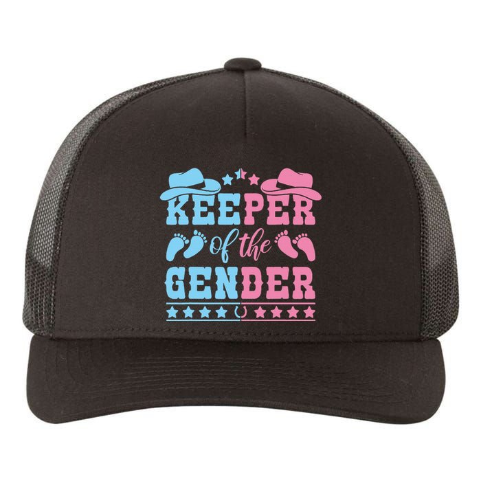 Western Baby Gender Reveal Party Outfit Keeper Of The Gender Yupoong Adult 5-Panel Trucker Hat