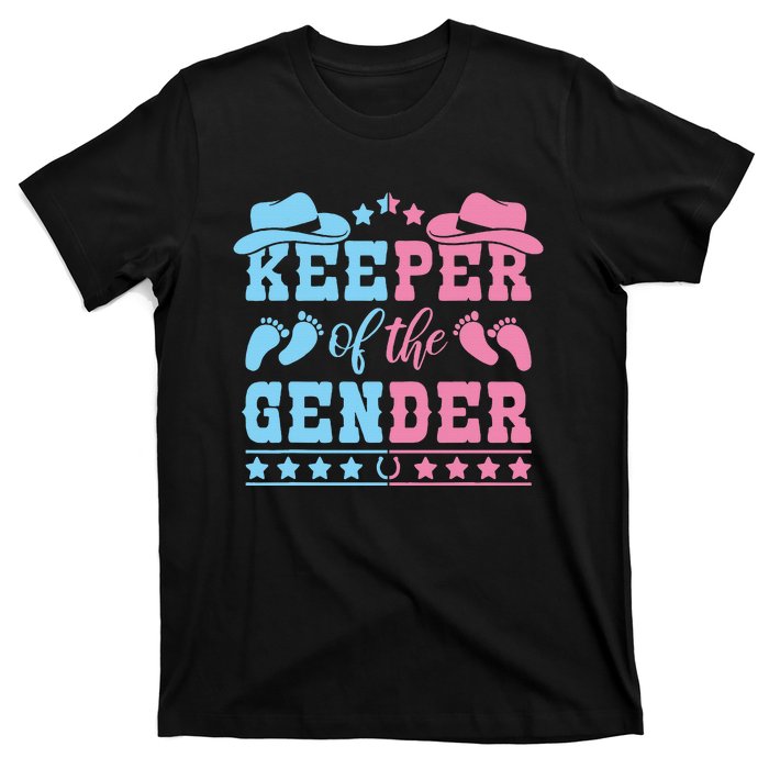 Western Baby Gender Reveal Party Outfit Keeper Of The Gender T-Shirt