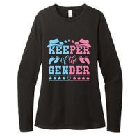 Western Baby Gender Reveal Party Outfit Keeper Of The Gender Womens CVC Long Sleeve Shirt