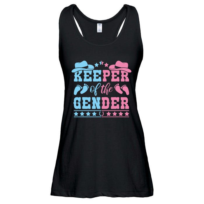 Western Baby Gender Reveal Party Outfit Keeper Of The Gender Ladies Essential Flowy Tank