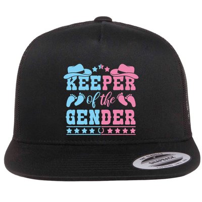 Western Baby Gender Reveal Party Outfit Keeper Of The Gender Flatbill Hat