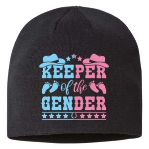 Western Baby Gender Reveal Party Outfit Keeper Of The Gender Sustainable Beanie