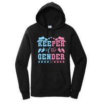 Western Baby Gender Reveal Party Outfit Keeper Of The Gender Women's Pullover Hoodie