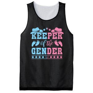 Western Baby Gender Reveal Party Outfit Keeper Of The Gender Mesh Reversible Basketball Jersey Tank