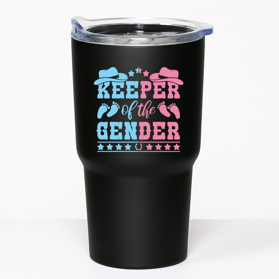 Western Baby Gender Reveal Party Outfit Keeper Of The Gender Tumbler