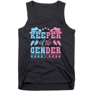 Western Baby Gender Reveal Party Outfit Keeper Of The Gender Tank Top