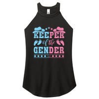 Western Baby Gender Reveal Party Outfit Keeper Of The Gender Women's Perfect Tri Rocker Tank